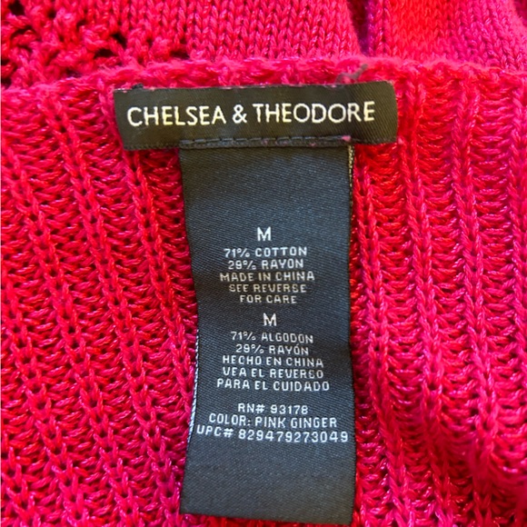 Chelsea & Theodore pink knit sweater Size M - Picture 4 of 6